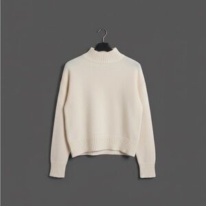 Elegant Cream Turtleneck Sweater
